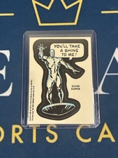 1976 Topps Marvel Silver Surfer Vintage Sticker Card You'll Take A Shine To Me picture