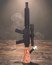 Tall Bong 24 Inch Thick Glass Rifle Beaker Bong Cool Bong Heavy Bong Monster picture