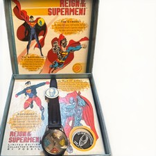 Fossil Superman Collector's Watch Limited Edition 1993 Reign of the Supermen picture