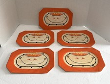 5 Vtg ca 1950s/1960s Evil Witch Cauldron Halloween Paper Plates Scarce Hallmark picture