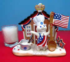 FS RARE Pillsbury Doughboy ALL AMERICAN CANDLE HOLDER w CANDLE - by Danbury Mint picture