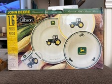 Vintage Gibson 16 Piece John Deere Dinnerware Set picture