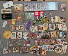 Grandpas Old Junk Drawer Lot of Patches Cards CDs Media Collectibles Watches Etc picture
