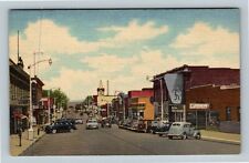 Rawling WY, Cedar Street, Business Section, Hotel, Wyoming Vintage Postcard picture