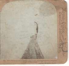1901, 2000 ft Under Glacier Superior, Grindelwald, Switzerland, Stereoview Card picture
