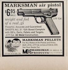 1958 Print Ad Marksman Air Pistols & Pellets .177 Caliber Los Angeles,CA picture
