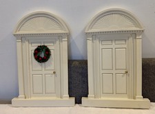 Lot of 2 Byers Choice Fan Arch Doors Displays  20.5