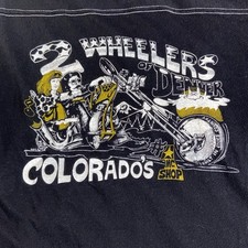 Rare 1970s Denver Colorado Harley Davidson Art Ringer Great Condition & Size picture