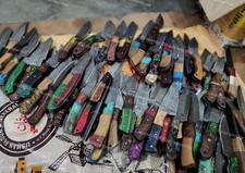 Lot of 20 Custom Handmade Damascus Steel 8