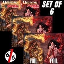 🔥🦇 WITCHBLADE VAMPIRELLA 1 DAVID & MICHELLE DIAS 616 Variant ABCDEF Set Of 6 picture