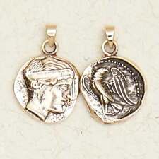 Hera Greek Olympian or Juno Pagan Roman Queen Goddess Bronze Gold Coin Pendant picture