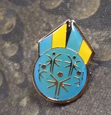 Special Olympics Mid 80s Blue and Gold vintage award pin badge picture