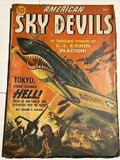 AMERICAN SKY DEVILS #2--9/1942-RED CIRCLE MARVEL PULP-NORMAN SAUNDERS FLYING ... picture