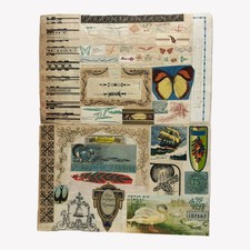 1940s Greek Scrapbook with Die Cuts-Illustrations-Typography Letters & More picture