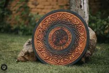 Antique Decor Wooden Shield Fathers Day Gift For Him Engraved Elegant Looking picture