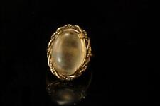 ANTIQUE VICTORIAN MOONSTONE CABOCHON 10K GOLD FILLED RING  MR picture