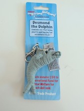 Kamibashi Desmond the Dolphin The Original String Doll Gang Clip Keychain picture