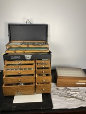 LOT - H Gerstner & Sons 10-E Antique Dental Tool Chest Cabinet Tools Supplies picture
