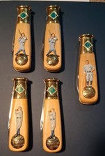 5 Lot Franklin Mint BASEBALL KNIVES KNIFE SET 2 BABE RUTH LOU GEHRIG 2 CY YOUNG picture
