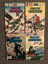 VTG Lot Of 4 Charlton Comic Books From The 70 Fighting Marines picture
