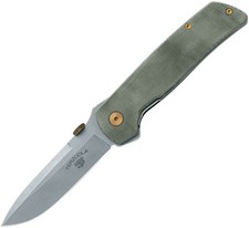 FOX ATCF Original Gangster Green Micarta Folding MagnaCut Knife ATCOG01MOD picture