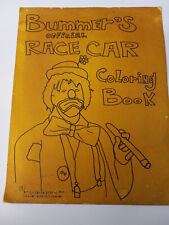 Bummer's the Clown 1980's Funnycar Official  Racecar Coloring Book RARE Race Car picture
