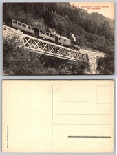 Standard Brünigbahn Obere Brücke Meiringen Train Postcard picture