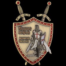 3D Knights Templar Collectable Armor of God Eph. 6:11-18 Christian Coin picture
