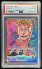 2025 One Piece Anime 25th Collection #OP08002 Marco Special Alternate Art PSA 10 picture