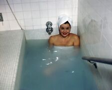 Esther Williams soaking in bath tub hair in towel vintage color 24x36 Poster picture