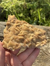 Large Natural Druzy Cubic Calcite- Beautiful 4.8” Caramel Cubic Calcite Crystals picture