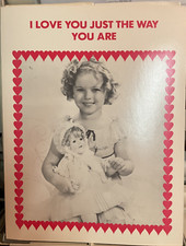 Shirley Temple Valentine's Day Card large 8.5