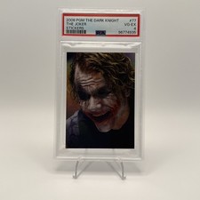 2008 PGM WB/DC The Dark Knight #77 Joker HOLOFOIL Heath Ledger RC PSA 4 Iconic picture