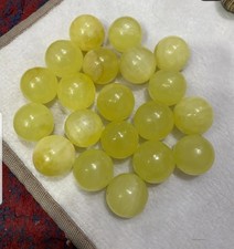 Lemon calcite Sphere Top Quality Natural Stone 2.5kG  picture