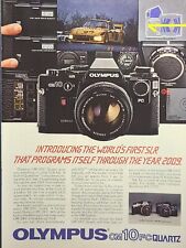Olympus OM-10FC Quartz Camera 35mm SLR Woodbury NY Vintage Print Ad 1982  picture