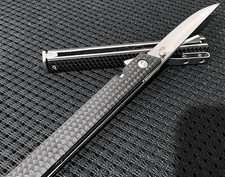 Lot Of Two (2): M390 BLACK Composite Fiber Jack Knives picture