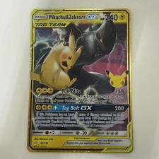 Pokémon TCG Pikachu & Zekrom GX 33/181: 30th Anniversary TAG TEAM Holo picture