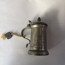 Extremely Rare 95% Pewter Zinn Italian Tankard Trinket Museum Grade Goebel USA picture