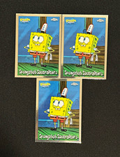 Topps Chrome SpongeBob SquarePants #25 Non-Sport Trading Card Lot of 3 picture