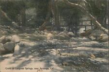 Saratoga,CA Creek at Congress Springs Santa Clara County California Postcard picture