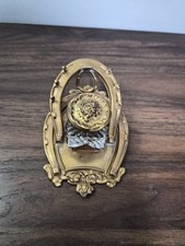 Rare Antique Equestrian Jockey Themed Stamped Brass Inkwell Stand picture