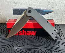 Kershaw Align 1405 Folding Pocketknife Gray SS Clip Point Liner Lock Assisted picture