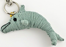Kamibashi Desmond the Dolphin String Doll Gang Clip Keychain Handmade Thailand picture