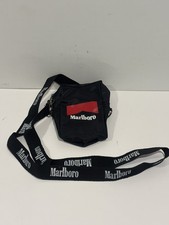 Marlboro Black & Red Zipper Cigarette Pack Pouch Case Bag Carry Pouch picture