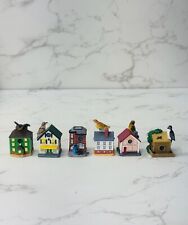 Lenox Vintage Collectible Miniature Birdhouse Thimbles Set of 6 picture