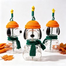 Hot Selling 2026 Snoopy X Starbucks Glass Cold Cup Fan Made Pre-Order picture