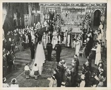 1947 Archbishop Canterbury Weds Princess Elizabeth And Philip Photo 8X10 picture