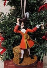 DISNEY STORE CAPTAIN HOOK PETER PAN VILLAIN CUSTOM CHRISTMAS ORNAMENT NEW picture