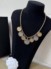 CHANEL Vintage Collection, circular necklace, brass, CC logo.24C picture