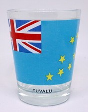 TUVALU FLAG SHOT GLASS SHOTGLASS picture
